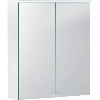 Geberit Option Basic Spiegelschrank m. Beleuchtung, zwei Türen, 60x67,5x14cm, 500273001 500273001