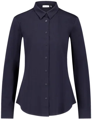 GERRY WEBER Collection - Taillierte Hemdbluse blau - Gr. - 44
