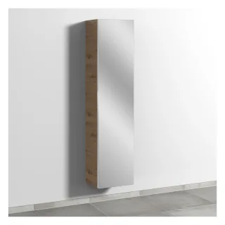 Sanipa 3way Hochschrank mit 1 Doppelspiegeltür, Eiche Natural-Touch BR15385