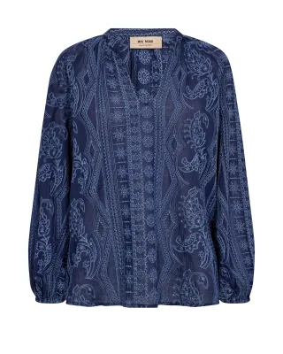 MOS MOSH - MMGata Allo Blouse crown blue - Gr. - XS