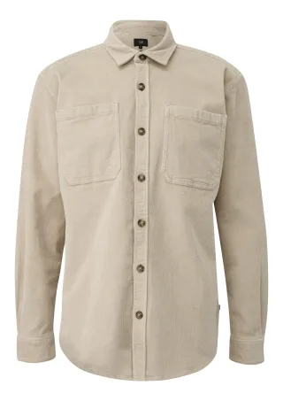 qs - Hemd beige - Gr. - S
