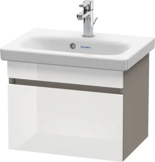Duravit DuraStyle Waschtischunterbau wandhängend Weiß & Basalt Hochglanz & Matt 500x368x398 mm - DS6 DS630302243