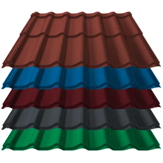 Pfannenblech Kingas Eco+ | 0,50 mm | Stahl | Modullänge 350 mm | 25 µm Polyester