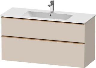 Duravit D-Neo Waschtischunterbau wandhängend Taupe Matt 1210x462x625 mm - DE4364004910000 DE4364004910000