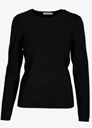 CLARINA - Ganzjahres NOS Rdh.-Pullover 900 schwarz - Gr. - 36