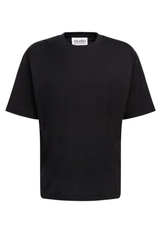 seidensticker - STU MERCERIZED T-SHIRT black - Gr. - S
