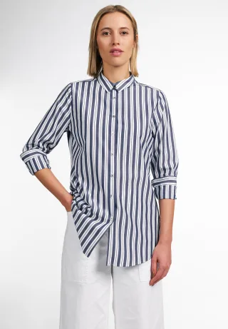 ETERNA - Bluse Popeline Langarm blau - Gr. - 36/Langarm