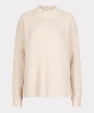 Esqualo - Pullover mit 3D-Streifen beige - Gr. - XS
