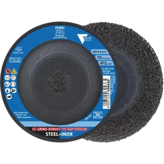 PFERD TOOLS CC-GRIND ROBUST Schleifscheibe Leistungslinie SGP STEELOX für Stahl/Edelstahl - 64195116