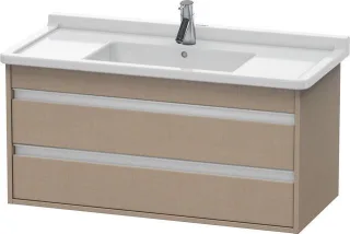 Duravit Ketho Waschtischunterbau wandhängend Leinen Matt 1000x455x480 mm - KT664507575 KT664507575