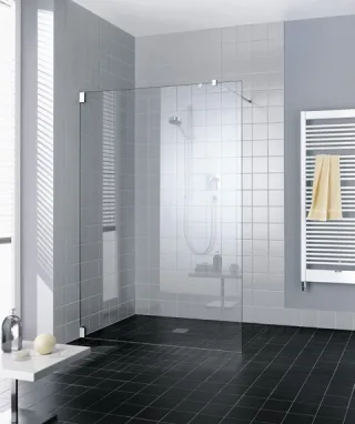 Kermi Walk-In Filia TPG 0870x2000, silber hochglanz, ESG klar mit KermiClean, FITPG08720VPK FITPG08720VPK
