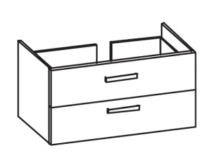 Artiqua 414 Waschtischunterschrank für Venticello 4104AK Sanremo Eiche quer NB, 414-WU2L-V117-7144-4 414-WU2L-V117-7144-428