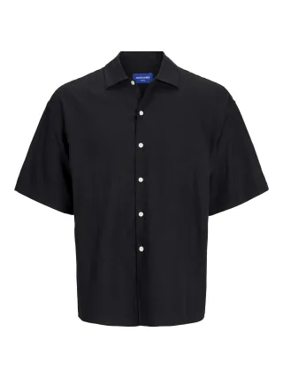 JACK&JONES - JORPAROS OVERSIZED SHIRT SS JNR black - Gr. - 176