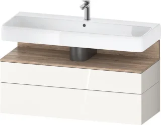 Duravit Qatego Waschtischunterbau wandhängend Weiß Hochglanz 1190x470x590 mm - QA4396055220010 QA4396055220010