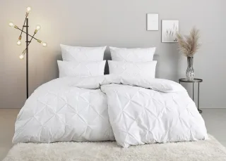 OTTO home Bettwäsche "Elliant in Gr. 135x200 oder 155x220 cm" 2 Stk. Bettwäsche aus Baumwolle, elegante Bettwäsche mit Hochtief-Struktur