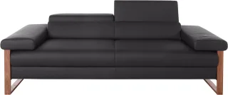W.SCHILLIG 2,5-Sitzer "finn" German Design Award 2016, Fußgestell Nussbaum natur, Breite 230 cm