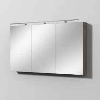 Sanipa Reflection Spiegelschrank MILLA 130 mit LED-Aufsatzleuchte, Taupe-Matt, SD1471T SD1471T