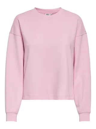 ONLY - ONLALINA SLIT ROUNDNECK SWT Romance Rose - Gr. - XS