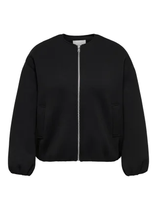 ONLY CARMAKOMA - CARELLIE SCUBA JACKET OTW Black - Gr. - L-50/52