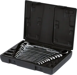 KS Tools GEARplus Ratschenringmaulschlüssel-Satz, umschaltbar,12-tlg - 503.4665