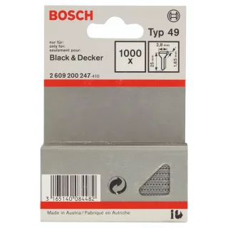 Bosch Tackerstift Typ 49, 14 mm, 1000er-Pack - 2609200245