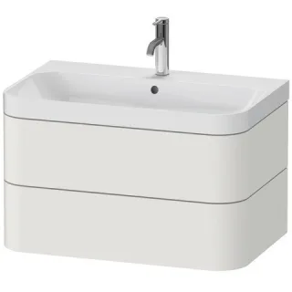 Duravit Happy D.2 Plus c-shaped Set wandhängend Nordic Weiß Seidenmatt 775x490x480 mm - HP4347O3939 HP4347O3939
