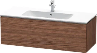 Duravit L-Cube Waschtischunterbau wandhängend Nussbaum dunkel Matt 1220x481x400 mm - LC614302121 LC614302121