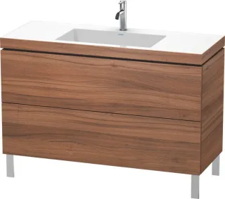 Duravit L-Cube c-bonded Set bodenstehend Nussbaum Matt 1200x480x698 mm - LC6939O7979 LC6939O7979
