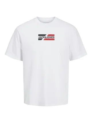 JACK&JONES - JJCORP GRAPHIC TEE SS O-NECK LN white - Gr. - S