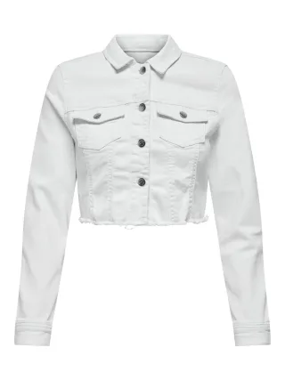 ONLY - ONLWONDER LS CROPPED DNM JACKET GUA NOOS white - Gr. - XL