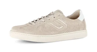 Gabor Sneaker "DAVOS", Freizeitschuh, Halbschuh, Schnürschuh mit Lochmuster, Weite H