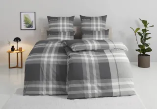 TOM TAILOR HOME Bettwäsche "Nick in Gr. 135x200 oder 155x220 cm" 3 Stk. mit Gratiszugabe Gästehandtuch