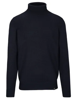 COMMANDER Finest Clothing - Rollkragen Pullover 1/1Arm,uni dark navy - Gr. - 3XL