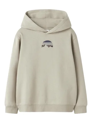 NAME IT - NKMOSIAN LS NREG SWEAT WH BRU BOX island fossil - Gr. - 146/152