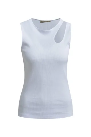 Smith&Soul - Tanktop Cutout white - Gr. - L