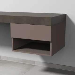 Sanipa Anbau-/Solitärschrank 2morrow (P3352) 340x500x520 Taupe-Matt, P33521T P33521T