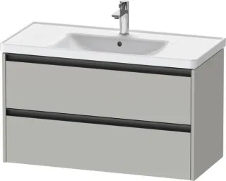Duravit Ketho.2 Waschtischunterbau wandhängend Betongrau Matt 984x455x549 mm - K25284007070000 K25284007070000