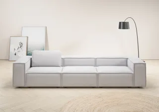 Home affaire 3,5-Sitzer "Watertown, modernes Big-Sofa XXL, 336 cm Breite, auch in Feincord" Riesiges Designersofa mit viel Platz & weichen Bezügen in Trendfarben