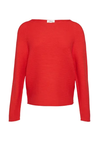 s.Oliver - Strickpullover rot - Gr. - 34