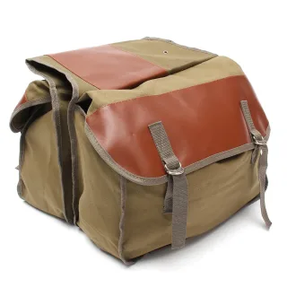 Motorcycle Canvas Saddlebags Equine Back Pack For Haley Sportster/Honda