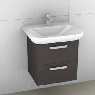 Artiqua 413 Waschtischunterschrank für MyDay 125460 Stahlgrau, 413-WU2L-K90-7142-88 413-WU2L-K90-7142-88
