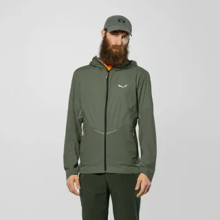 SALEWA - Pedroc Wind Kapuzenjacke Herren - Grün (Gr.48)