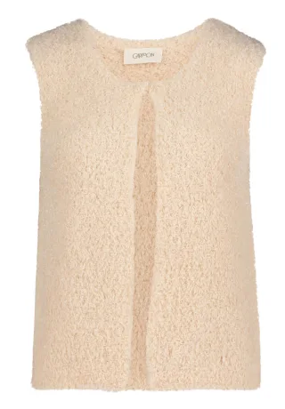 CARTOON - Strickweste beige - Gr. - 34