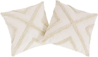 LeGer Home by Lena Gercke Dekokissen "Sidonie" 2-er Set, Hoch-Tief Design, Kissenhüllen ohne Füllung, zwei Größen