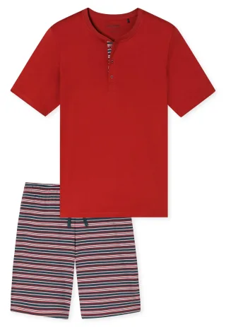 SCHIESSER - Schlafanzug kurz rot - Gr. - 58