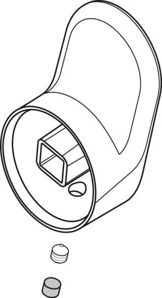 Ideal Standard Griff, komplett, 28er, A861068AA