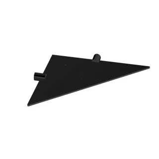 Cosmic LOGIC EDELSTAHL ECKAblage 23,5x2x23,5cm, schwarz matt, 2263643 WJC226A0043036