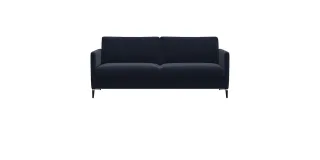 FLEXLUX 2,5-Sitzer "Fiore, super bequem durch hochwertigen Sitzaufbau mit Kaltschaum" schmale Armlehnen, Füße Alu+schwarz