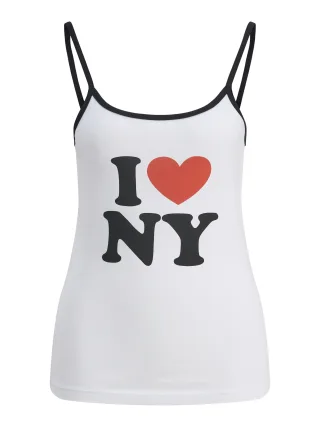 JJXX - JXGIGI STR SL SINGLET PRINT TOP JRS bright white - Gr. - S