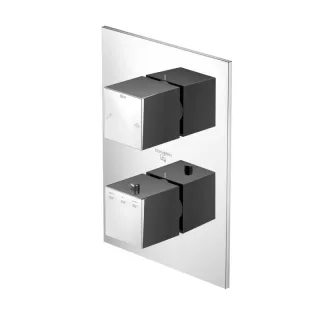 Steinberg Serie 160 Fertigmontageset zu Unterputzthermostat, mit 2-Wege-Umsteller, 160.41333 16041333